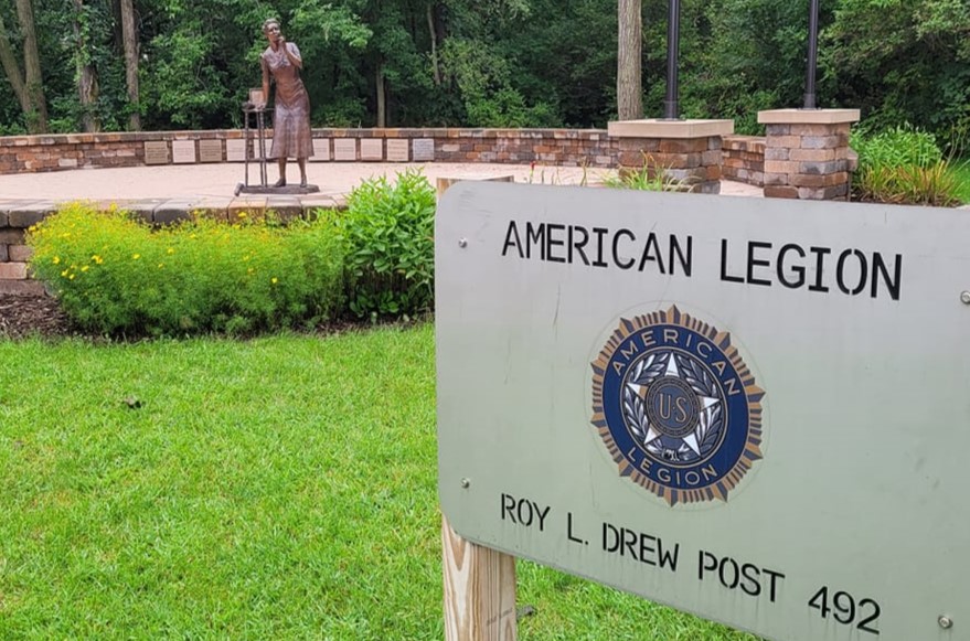 A picture of the American Legion sign outside.
